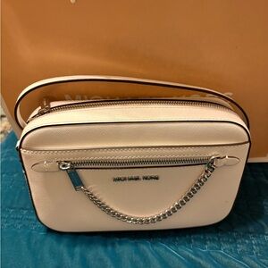 Nwt Michael Kors White Crossbody Bag